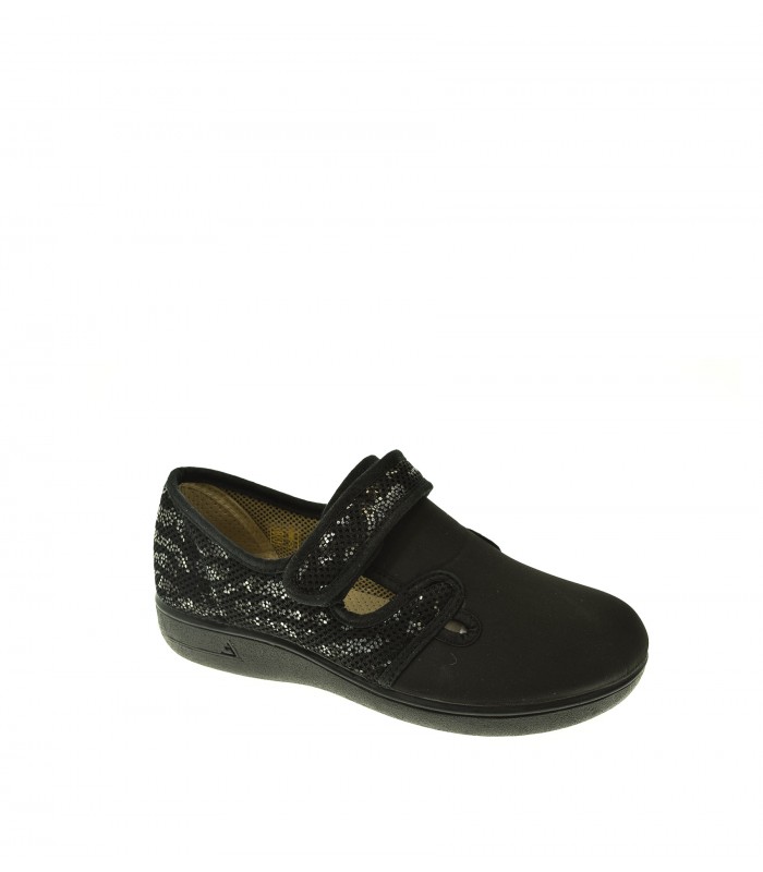 ZAPATO PLANO CALZAMUR NEGRO