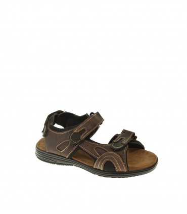 SANDALIA HOMBRE DUENDY MARRON