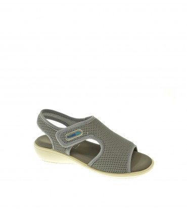 SANDALIA PLANA ROAL GRIS
