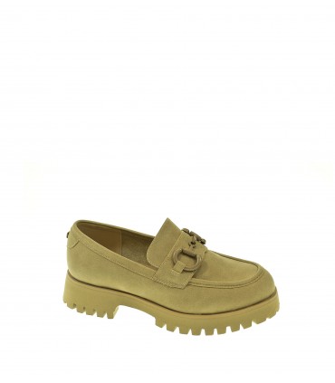 MOCASIN MUJER MTNG BEIGE
