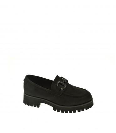 MOCASIN MUJER MTNG NEGRO
