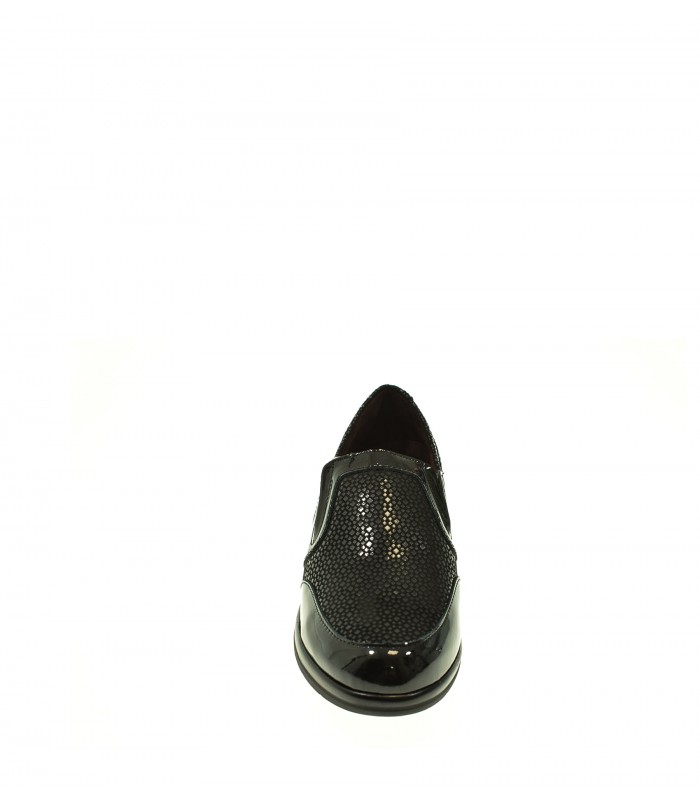 ZAPATO CUÑA PITILLOS NEGRO