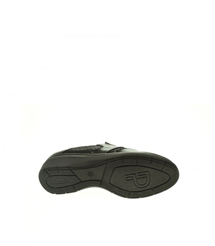 ZAPATO CUÑA PITILLOS NEGRO