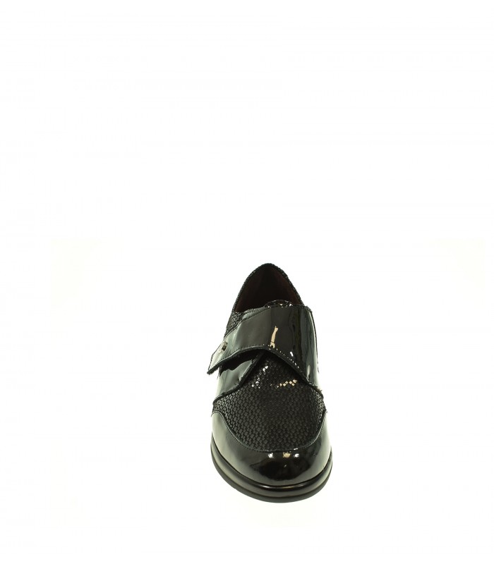 ZAPATO CUÑA PITILLOS NEGRO