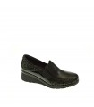 ZAPATO CUÑA PITILLOS NEGRO