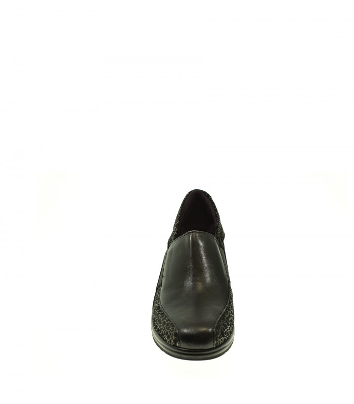 ZAPATO CUÑA PITILLOS NEGRO