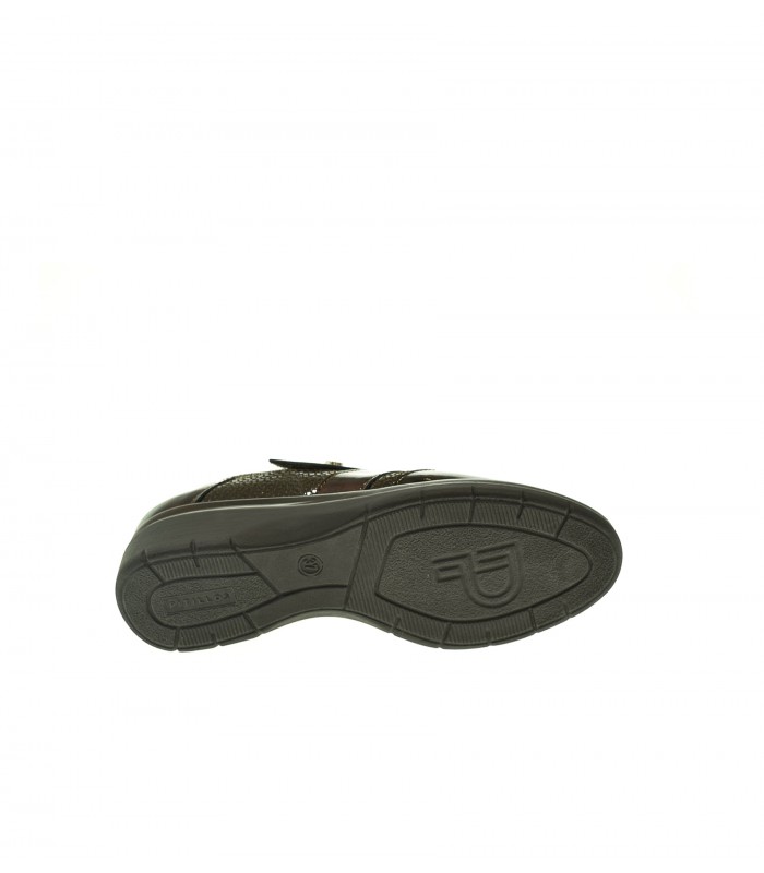 ZAPATO CUÑA PITILLOS MARRON
