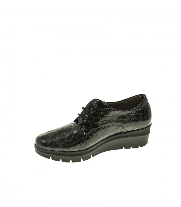 ZAPATO CUÑA PITILLOS NEGRO