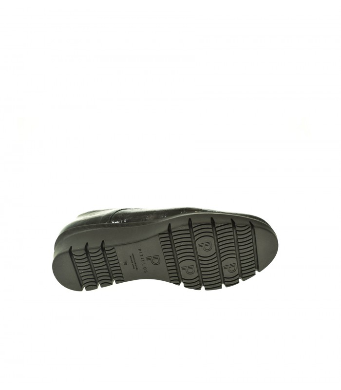 ZAPATO CUÑA PITILLOS NEGRO