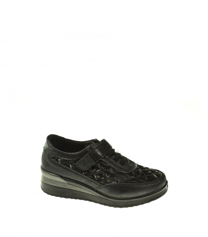 ZAPATO CUÑA MYSOFT NEGRO