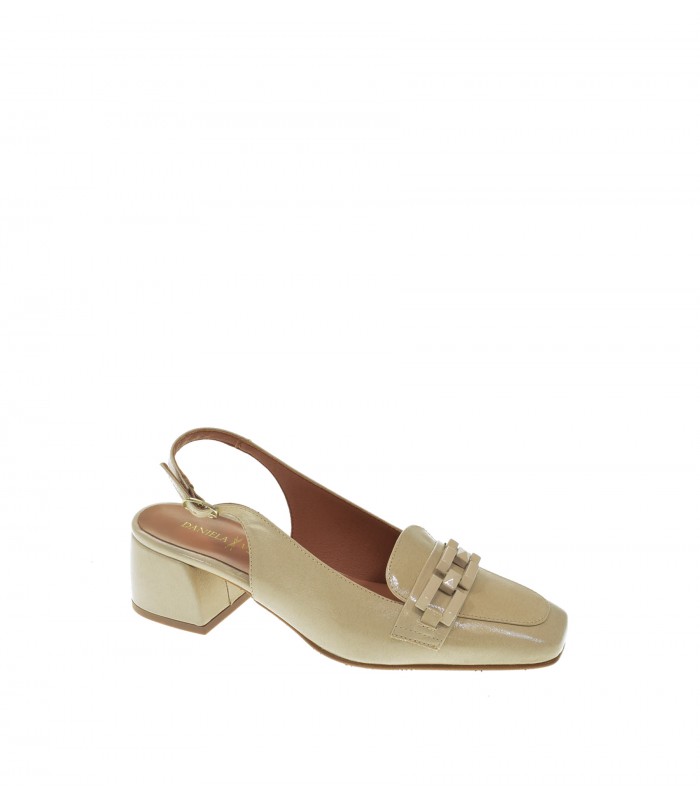 ZAPATO TACON DANIELA VEGA BEIGE