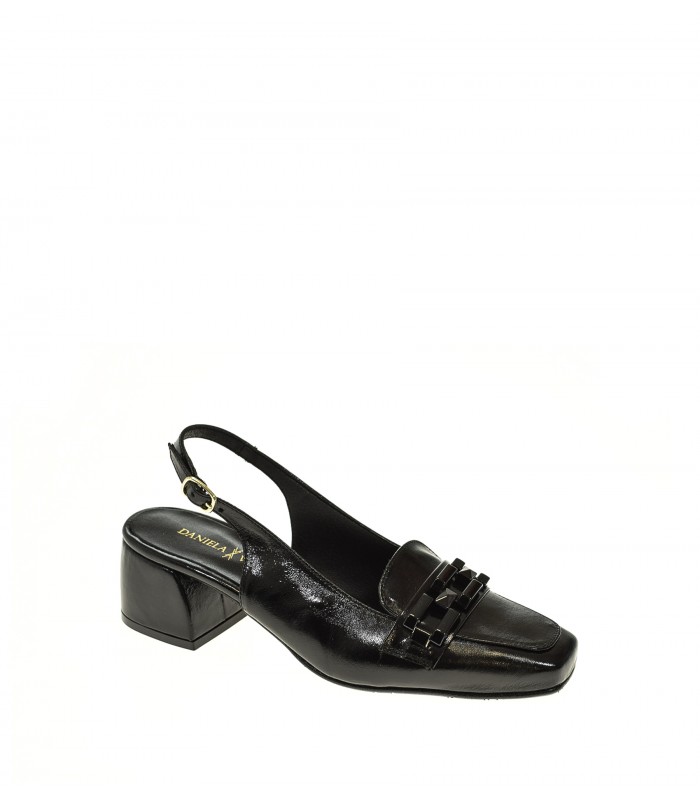 ZAPATO TACON DANIELA VEGA NEGRO