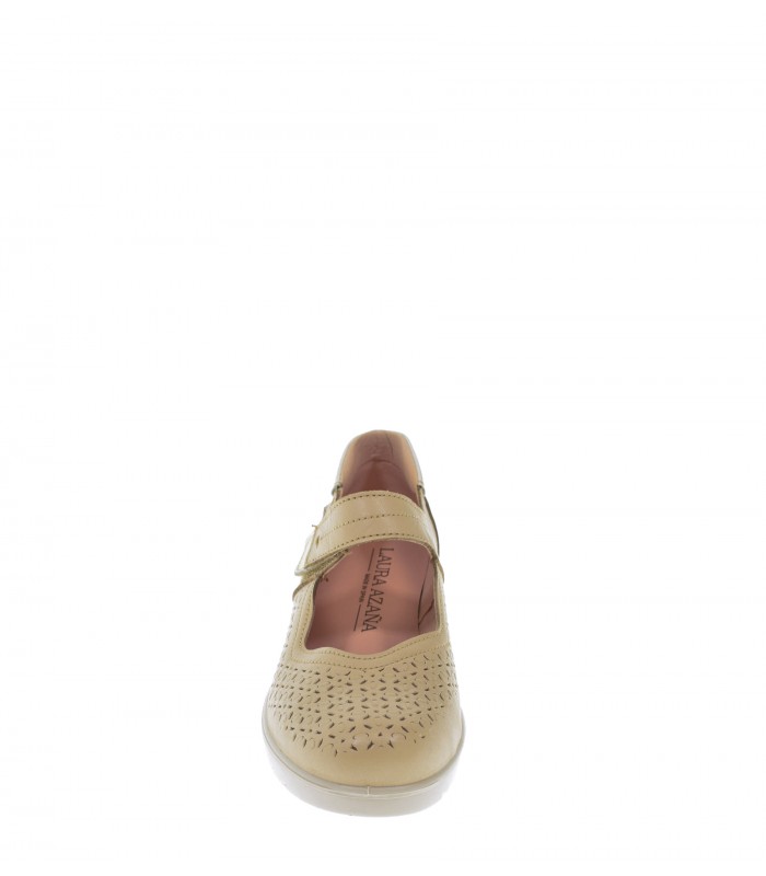 ZAPATO CUÑA LAURA AZANA BEIGE