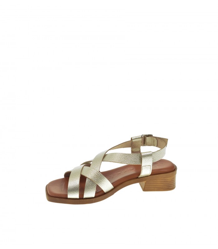 SANDALIA TACON JORDANA PLATINO