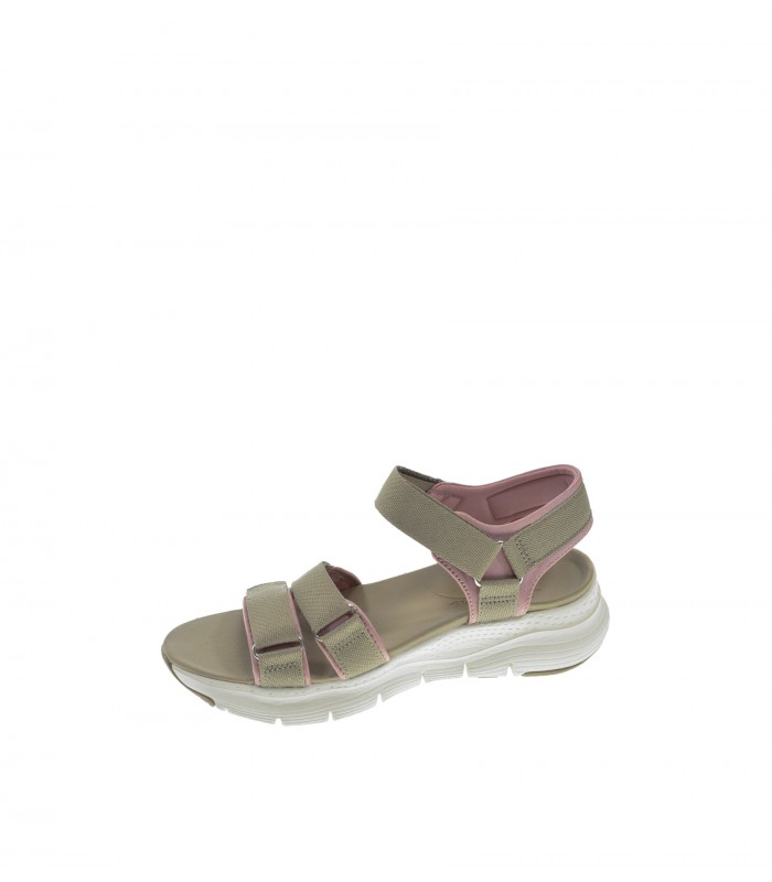 SANDALIA PLANA SKECHERS TAUPE