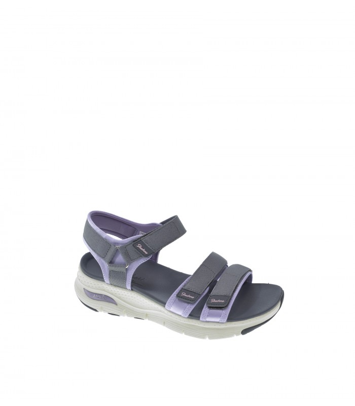 SANDALIA PLANA SKECHERS GRIS