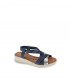 SANDALIA CUÑA OH! MY SANDALS MARINO