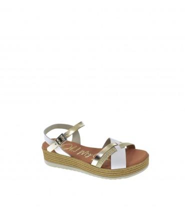 SANDALIA PLANA OH! MY SANDALS BLANCO