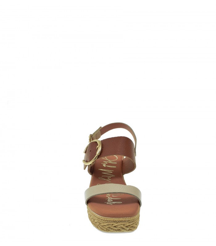 SANDALIA CUÑA OH! MY SANDALS CAMEL