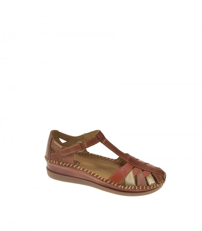 SANDALIA CUÑA PIKOLINOS MARRON