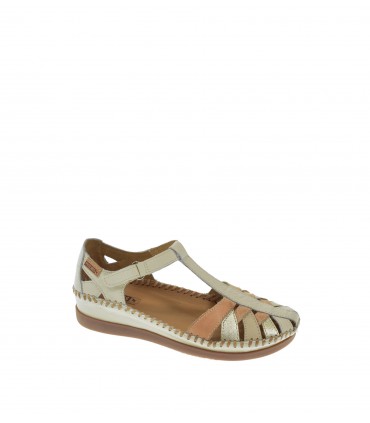 SANDALIA CUÑA PIKOLINOS BEIGE