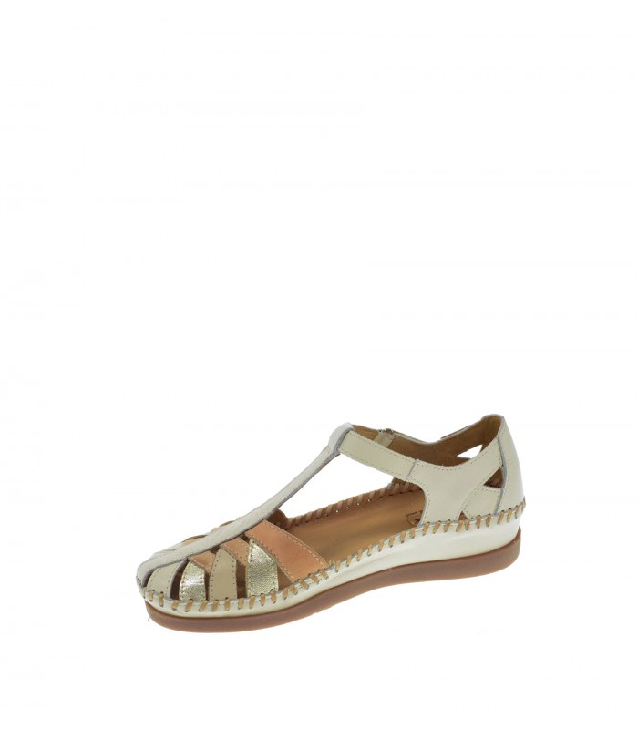 SANDALIA CUÑA PIKOLINOS BEIGE