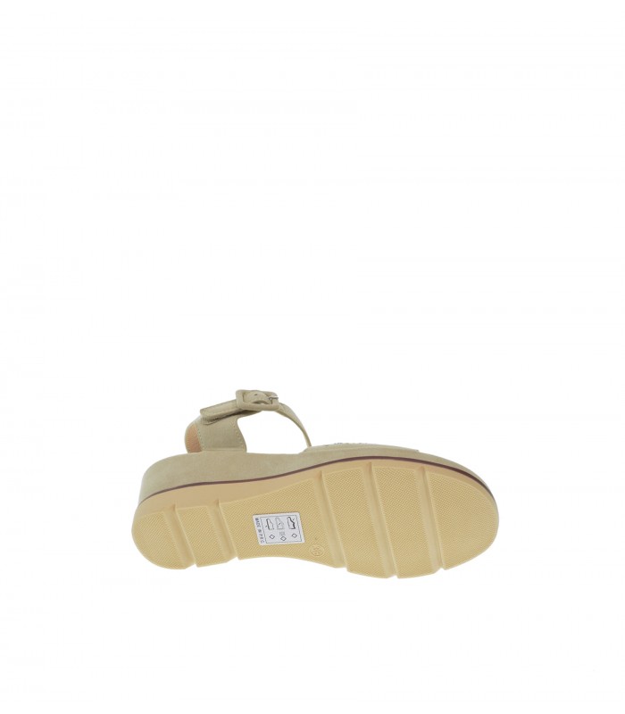 SANDALIA CUÑA AMARPIES BEIGE