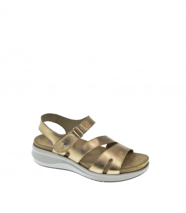 SANDALIA PLANA FLUCHOS PLATINO