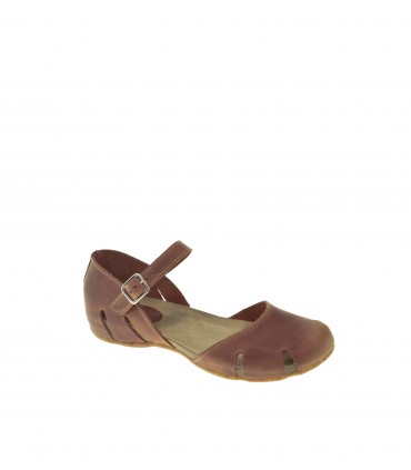 SANDALIA PLANA INTER-BIOS MARRON