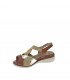 SANDALIA CUÑA PITILLOS TAUPE