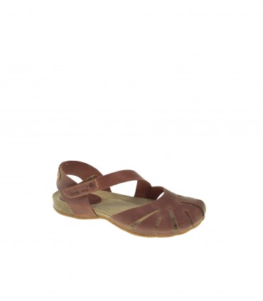 SANDALIA PLANA INTER-BIOS MARRON
