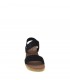 SANDALIA CUÑA SKECHERS NEGRO