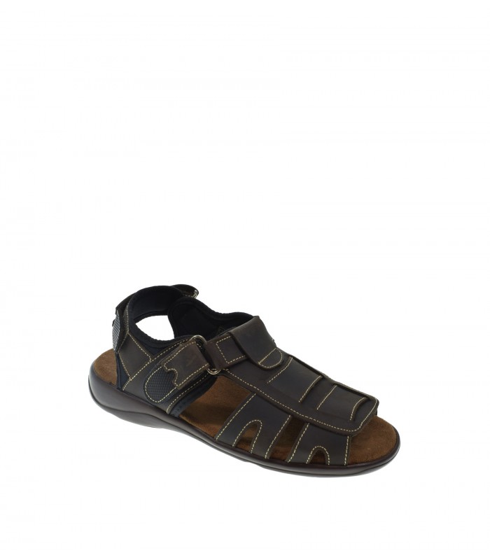 SANDALIA HOMBRE DUENDY MARRON