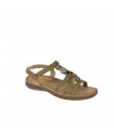SANDALIA PLANA FOXY UP BRONCE