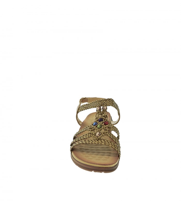 SANDALIA PLANA FOXY UP BRONCE