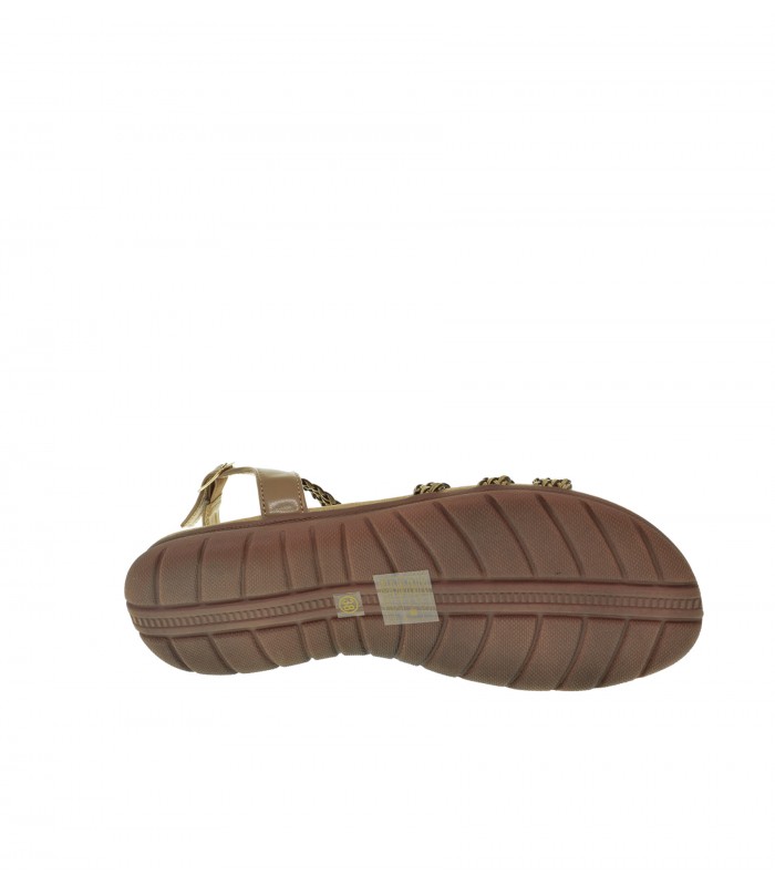 SANDALIA PLANA FOXY UP BRONCE