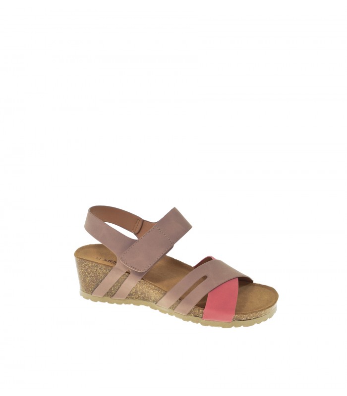 SANDALIA CUÑA ARMONY CORAL