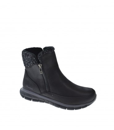 BOTIN MUJER SKECHERS NEGRO