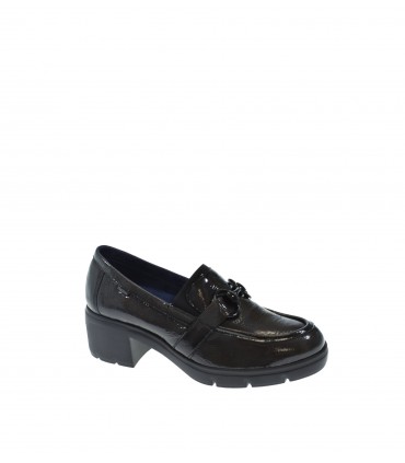 ZAPATO TACON FLUCHOS NEGRO