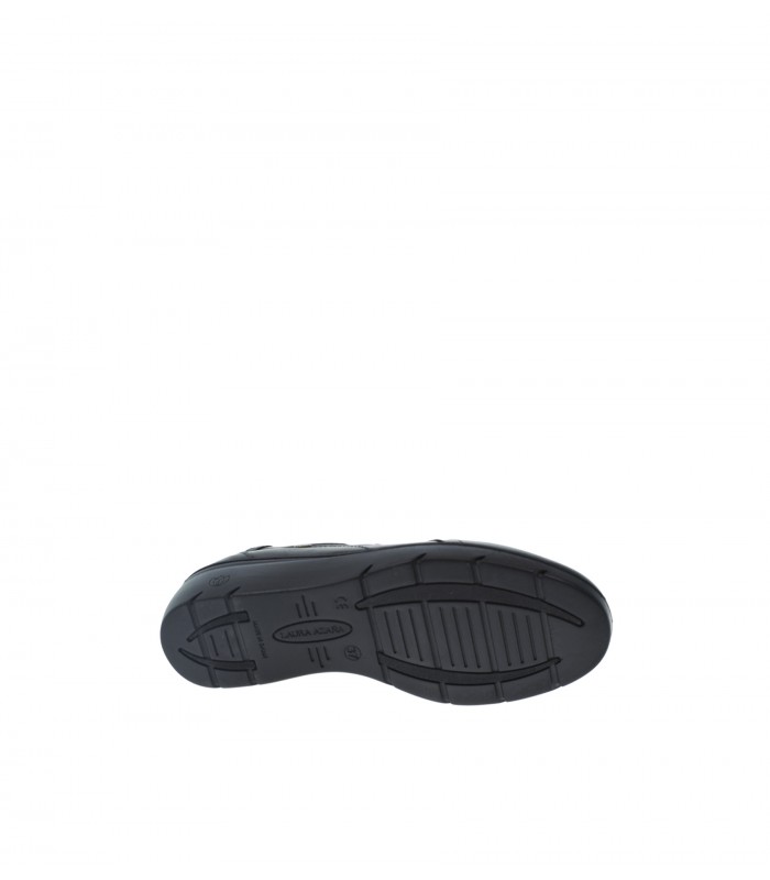 ZAPATO CUÑA LAURA AZANA NEGRO