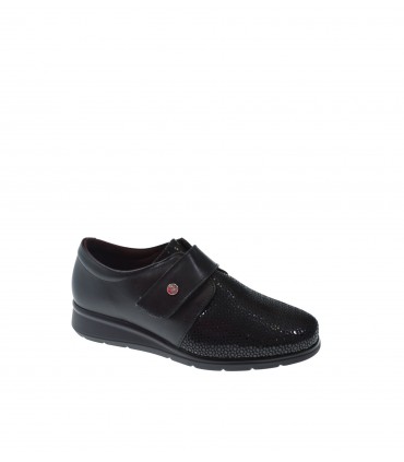 ZAPATO PLANO PITILLOS NEGRO