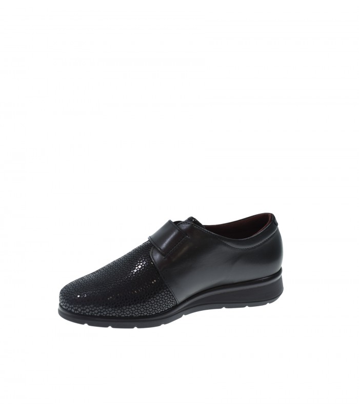 ZAPATO PLANO PITILLOS NEGRO