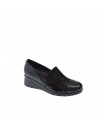 ZAPATO CUÑA PITILLOS NEGRO