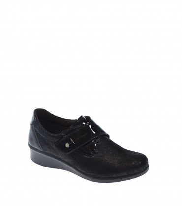 ZAPATO CUÑA LAURA AZANA NEGRO