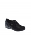 ZAPATO CUÑA LAURA AZANA NEGRO