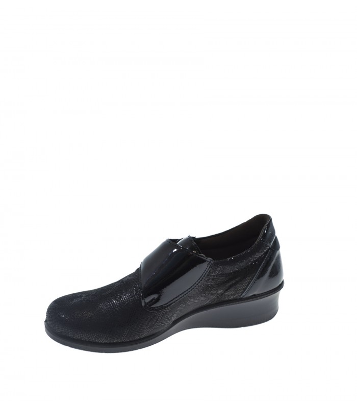 ZAPATO CUÑA LAURA AZANA NEGRO