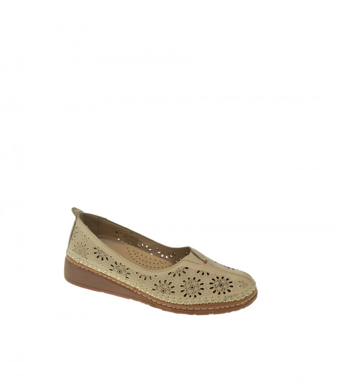 ZAPATO CUÑA 48 HORAS BEIGE