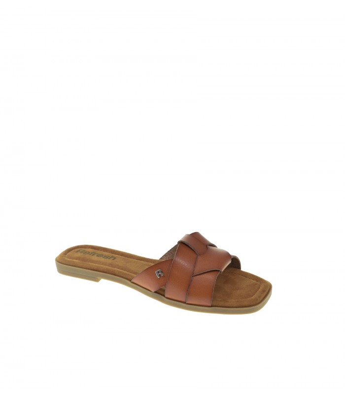 SANDALIA PLANA REFRESH CAMEL