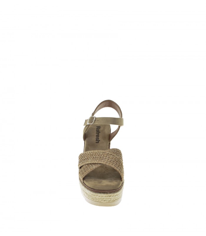 SANDALIA CUÑA REFRESH TAUPE