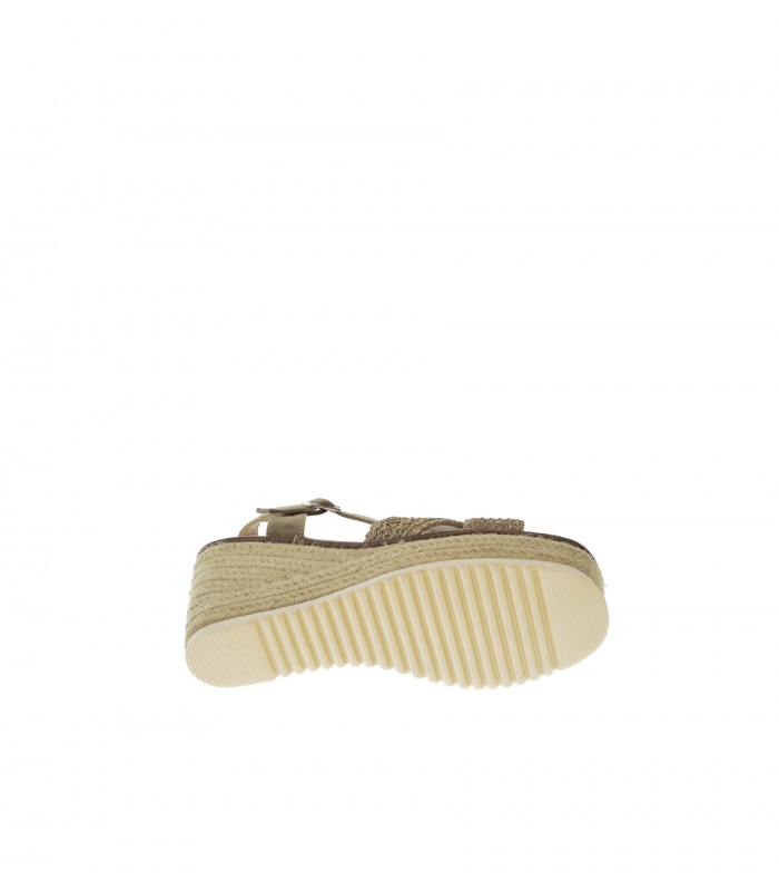 SANDALIA CUÑA REFRESH TAUPE